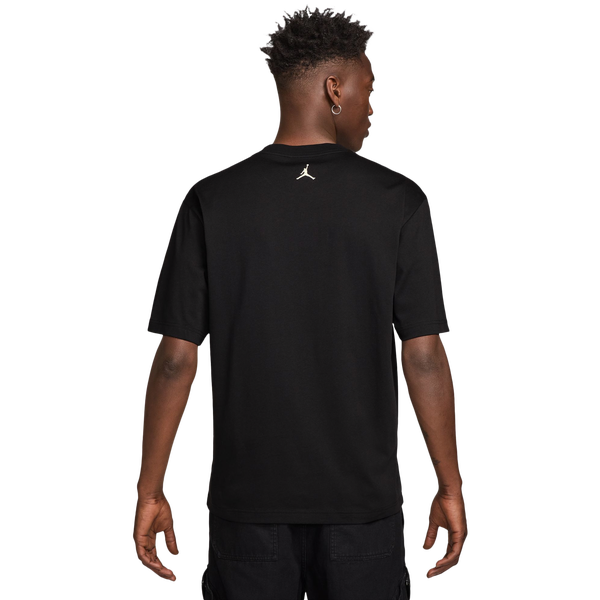 Jordan Brooklyn Collegiate Jumpman Short Sleeve Crew - Men's - Black/Sail - Image 2