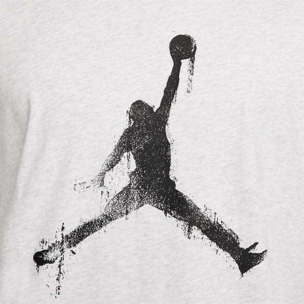 Jordan Brooklyn Collegiate Jumpman Short Sleeve Crew - Men's - Heather/Black - Image 3