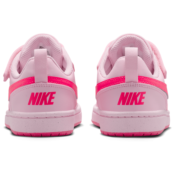 Nike Court Borough Low Recraft - Boys' Preschool - Hyper Pink/White/Pink Foam - Image 3