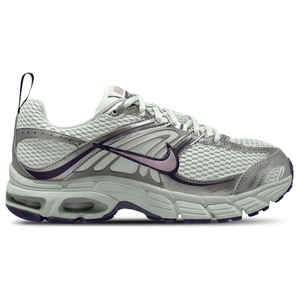 Nike Air Max Moto 2K - Girls' Grade School - Summit White/Metallic Silver/Purple Dynasty