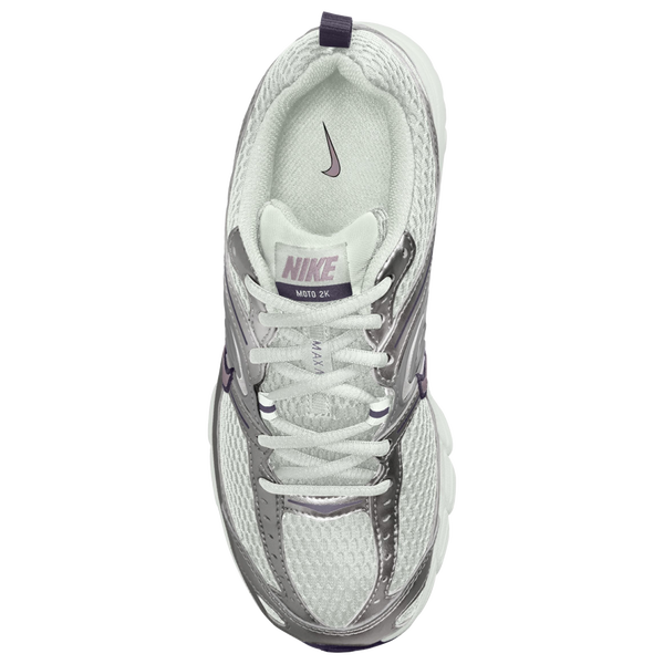 Nike Air Max Moto 2K - Girls' Grade School - Summit White/Metallic Silver/Purple Dynasty - Image 3