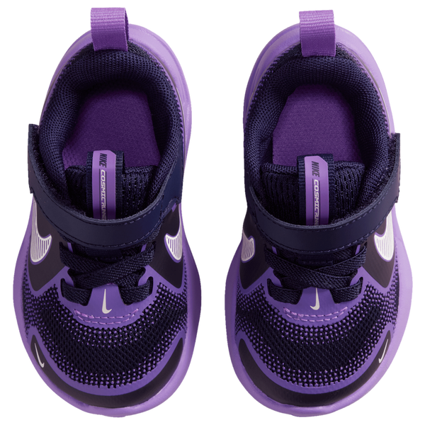 Nike Cosmic Runner Swoosh - Boys' Toddler - Coconut Milk/Blackened Blue/Bright Violet - Image 4