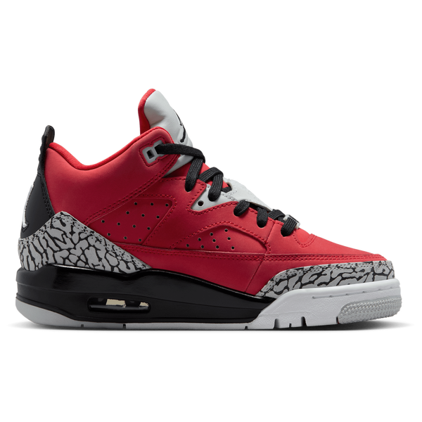 Jordan Son of Mars Low - Boys' Grade School - Black/Grey Mist/Fire Red