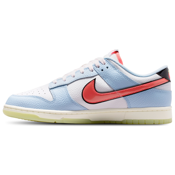 Nike Dunk Low - Men's - Hydrogen Blue/Flash Crimson/White - Image 2