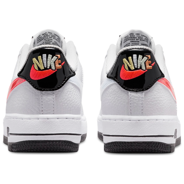Nike Air Force 1 - Boys' Grade School - Black/White/Flash Crimson - Image 3