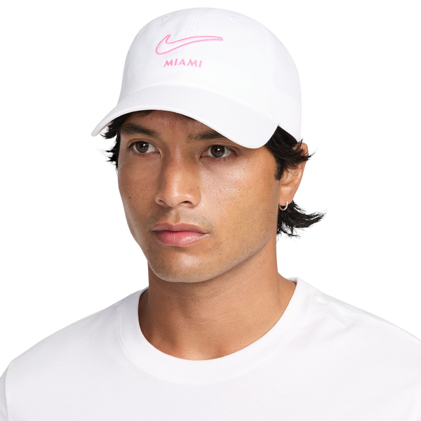 Nike Miami Club Colorblock City Cap - Adult - White/Laser Fuchsia