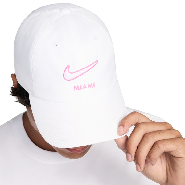 Nike Miami Club Colorblock City Cap - Adult - White/Laser Fuchsia - Image 4