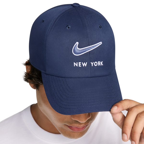 Nike New York Club Colorblock City Cap - Adult - Midnight Navy/White - Image 4