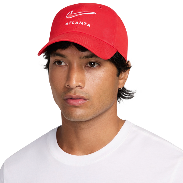 Nike Atlanta Club Colorblock City Cap - Adult - University Red/White