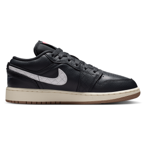 Jordan Air Jordan 1 Low SE - Boys' Grade School - Off Noir/University Red/Sail