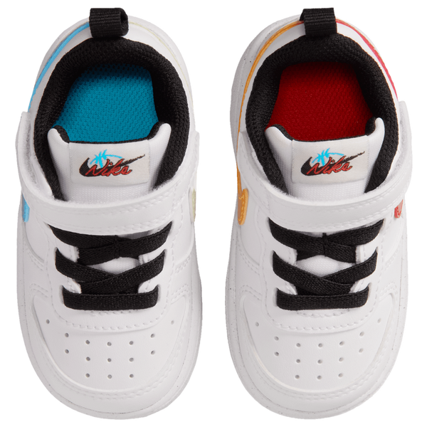 Nike Court Borough Low Win - Boys' Toddler - Current Blue/White/Picante Red - Image 4