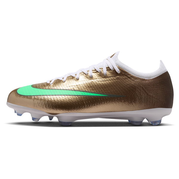 Nike Jr Vapor 17 Pro FG - Boys' Grade School - Metallic Gold/Green Glow - Image 2