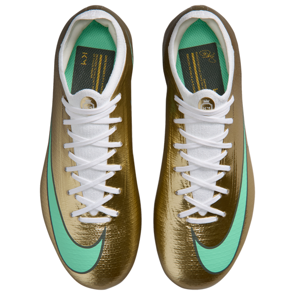 Nike Jr Vapor 17 Pro FG - Boys' Grade School - Metallic Gold/Green Glow - Image 4