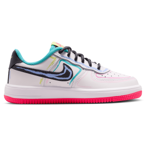 Nike Force 1 Low Lace - Boys' Preschool - White/Hyper Pink/Anthracite