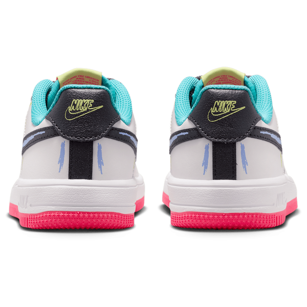 Nike Force 1 Low Lace - Boys' Preschool - White/Hyper Pink/Anthracite - Image 3