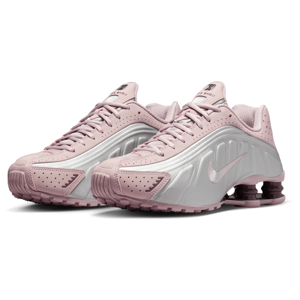 Nike Shox R4 - Women's - Mtlc Silver/Tattoo/Particle Rose - Image 6
