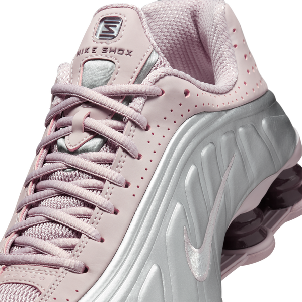 Nike Shox R4 - Women's - Mtlc Silver/Tattoo/Particle Rose - Image 7
