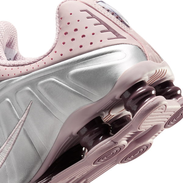 Nike Shox R4 - Women's - Mtlc Silver/Tattoo/Particle Rose - Image 8