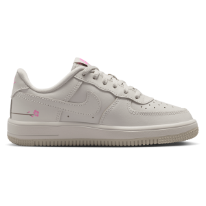 Nike Force 1 Low Lace FL - Boys' Preschool - Light Bone/Light Bone/Playful Pink