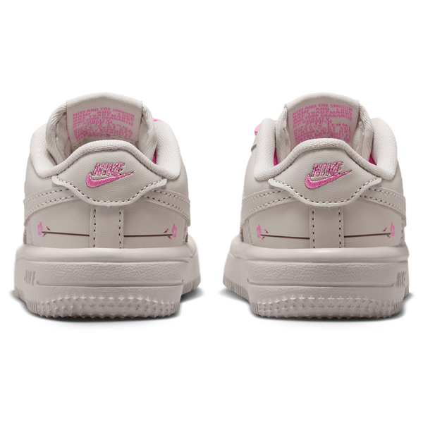 Nike Force 1 Low Lace FL - Boys' Toddler - Light Bone/Light Bone/Playful Pink - Image 3