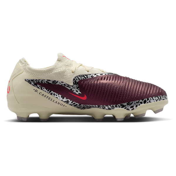 Nike JR Phantom 6 Low Pro FG/MG - Boys' Grade School - University Red/Fossil/Burgundy Crush