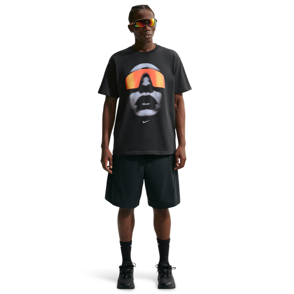 Nike NSW M90 Short Sleeve T-Shirt - Men's - Black/Yellow - Image 3