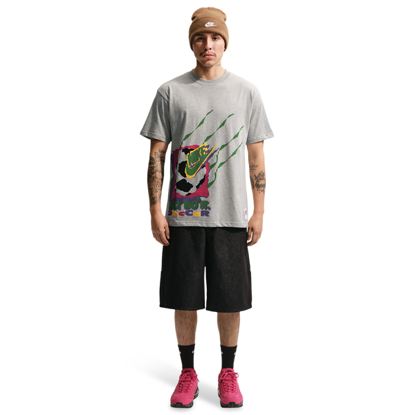 Nike NSW SS Max 90 Tee Dnar 7 - Men's - Grey Heather - Image 3
