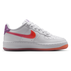 Nike Air Force 1 BB - Boys' Grade School - White/Bright Violet/Turf Orange
