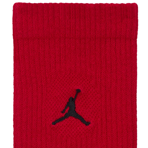 Jordan Everyday 3 Pack Cushion Crew Socks - Men's - Red/White/Black - Image 3