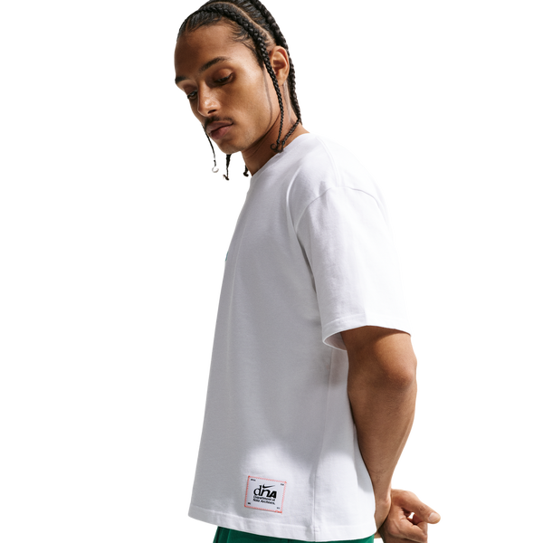 Nike NSW Boxy Futbol Loose Tee - Men's - White/Canary/Lt Photo Blue - Image 2