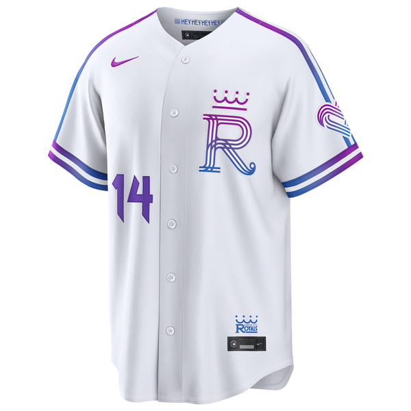 Nike MLB Kansas City Royals City Connect Jersey - Men's - White - Image 2