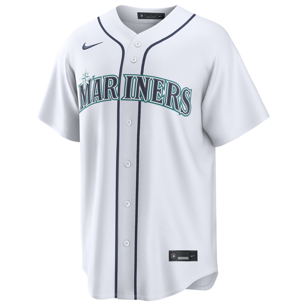 Nike MLB Seattle Mariners Home Replica Jersey - Men's - White - Image 2