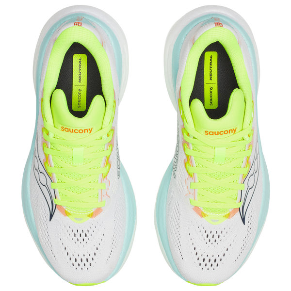 Saucony Ride 19 - Women's - White/Splash - Image 4