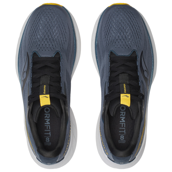 Saucony Ride 18 - Men's - Blue/Yellow - Image 4