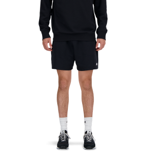New Balance Sport Essentials Fleece 7" Shorts - Men's - Black/White