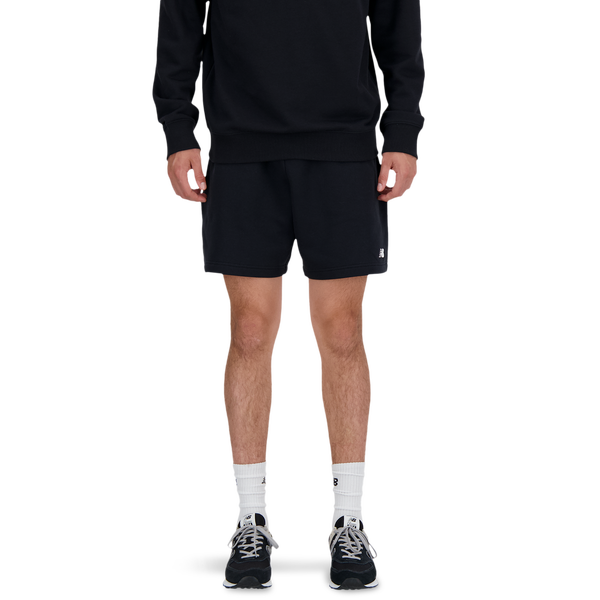 New Balance Sport Essentials Fleece 7" Shorts - Men's - Black/White