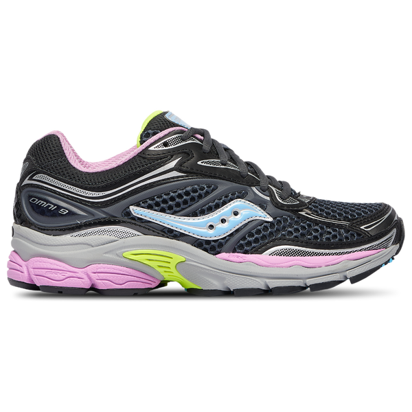 Saucony Progrid Omni 9 - Women's - Black/Pink/Blue