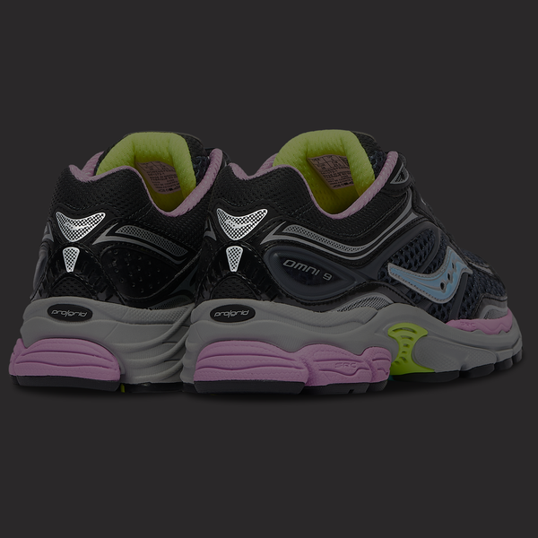 Saucony Progrid Omni 9 - Women's - Black/Pink/Blue - Image 6