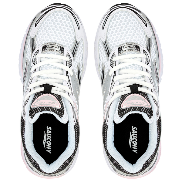 Saucony Omni 9 - Girls' Grade School - Silver/Pink - Image 4