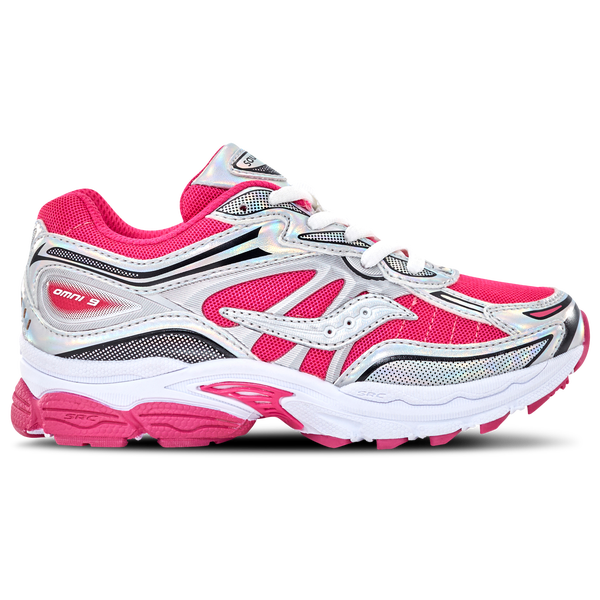 Saucony Omni 9 - Girls' Grade School - Fuchsia/Silver