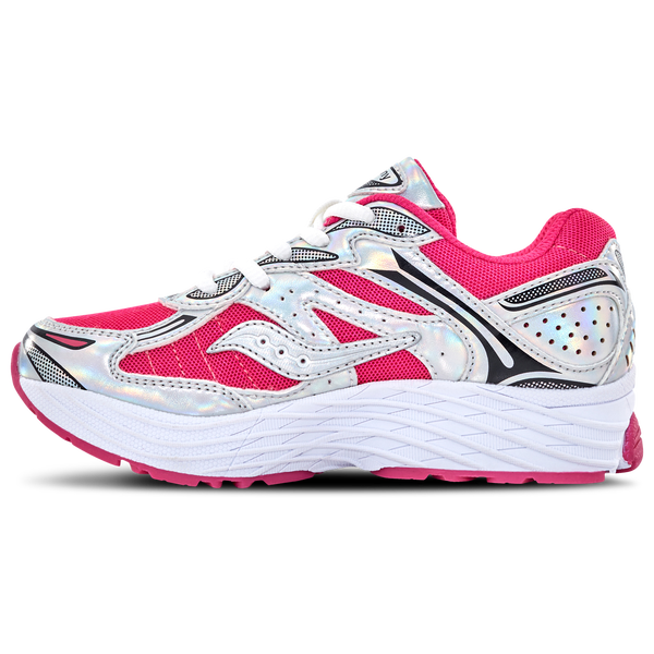 Saucony Omni 9 - Girls' Grade School - Fuchsia/Silver - Image 2