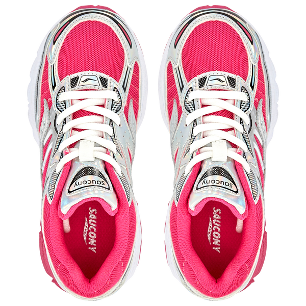 Saucony Omni 9 - Girls' Grade School - Fuchsia/Silver - Image 4