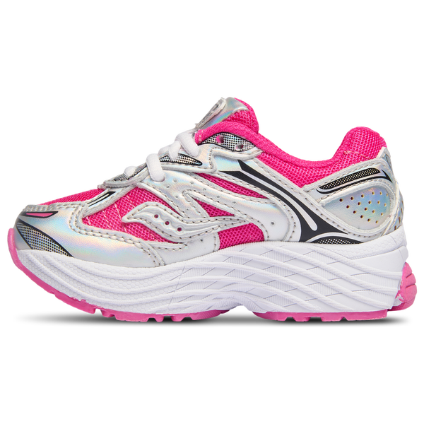 Saucony Omni 9 - Girls' Toddler - Pink/Silver - Image 2
