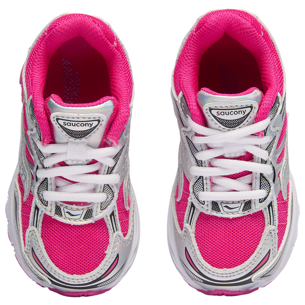 Saucony Omni 9 - Girls' Toddler - Pink/Silver - Image 4