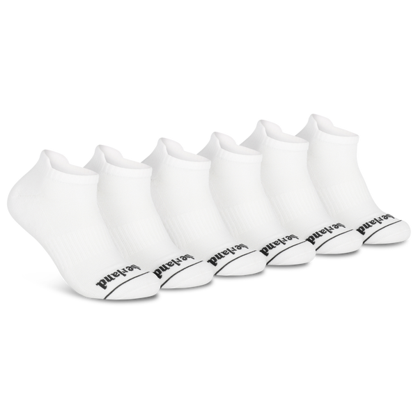 Timberland Millboro No Show Socks 6 Pack - Men's - White/Black