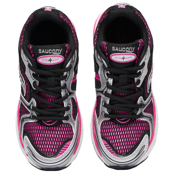 Saucony Triumph 4 - Girls' Grade School - Pink/Black - Image 4