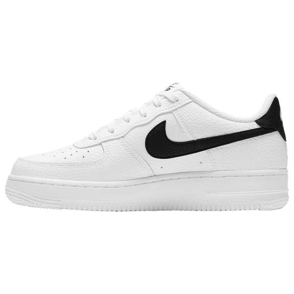 Nike Air Force 1 Low - Boys' Grade School - White/Black - Image 2