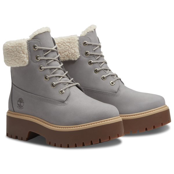 Timberland Stone Street Platform Warm-Lined Waterproof Boot - Women's - Medium Grey/Medium Grey/Medium Grey - Image 6