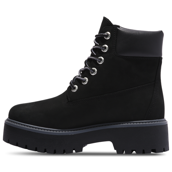 Timberland Stone Street 6" Waterproof Boots - Women's - Jet Black/Black - Image 2