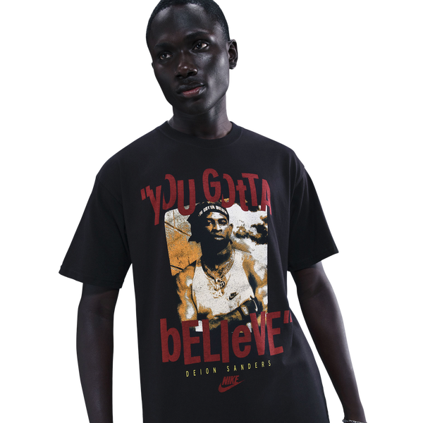 Nike NSW Max 90 DS Short Sleeve T-Shirt - Men's - Black/Red